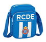 Safta - Bandoulière petite RCD espagnol pour enfant, 16x22x6 cm, 600D polyester, blanc et bleu