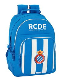 Safta Rcd Mochila doble adapt.carro Sac à dos double pour caddie Espagnol 32 x 42 x 15 cm Polyester 600D Blanc et Bleu