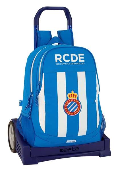 Safta Moch 665+ Carro Evolution RCD - Coffre à jouets espagnol 32x44x16 cm, 600D polyester, blanc et bleu - Pour 3 ans