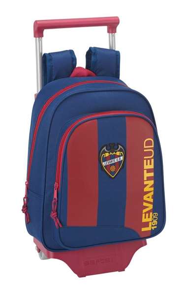 Safta Moch 524 + Carro 705 - Sac à dos avec chariot levante pour enfants 3 ans - 27 x 33 x 10 cm - Polyester 600D - Bleu et Grenat