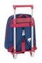 Safta Moch 524 + Carro 705 - Sac à dos avec chariot levante pour enfants 3 ans - 27 x 33 x 10 cm - Polyester 600D - Bleu et Grenat
