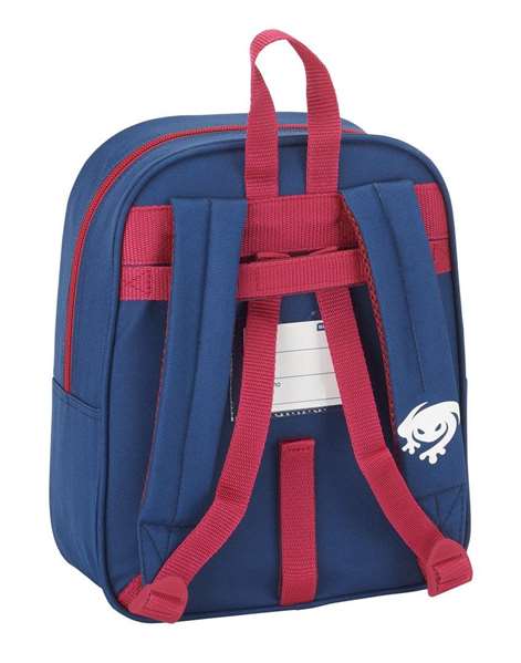 Safta Mochila - Sac à dos pour crèche adapté au chariot, dimensions 22 x 27 x 10 cm, couleur bleu et grenat, polyester 600D Safta Mochila - Sac à dos pour crèche adapté au chariot, dimensions 22 x 27 x 10 cm, couleur bleu et grenat, polyester 600D