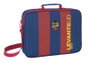 Safta Cartera Extraescolares Levante U.D. - Sacoche 38 x 28 x 6 cm - Polyester 600D - Bleu et Grenat - Recommandé 3 ans