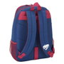 Safta - Sac à dos transformable en caddie pour enfant, 32 x 44 x 16 cm, Polyester 600D, Bleu et Grenat - À partir de 3 ans