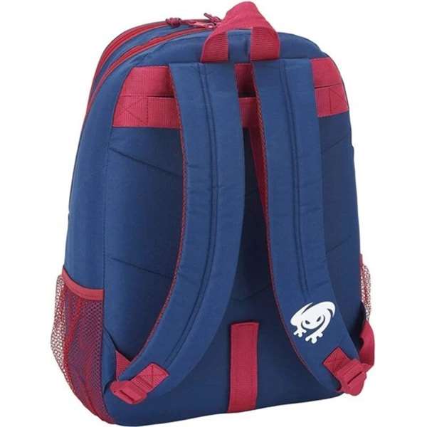 Safta - Sac à dos transformable en caddie pour enfant, 32 x 44 x 16 cm, Polyester 600D, Bleu et Grenat - À partir de 3 ans