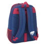 Safta - Sac à dos transformable en caddie pour enfant, 32 x 44 x 16 cm, Polyester 600D, Bleu et Grenat - À partir de 3 ans