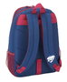 Safta - Sac à dos transformable en caddie pour enfant, 32 x 44 x 16 cm, Polyester 600D, Bleu et Grenat - À partir de 3 ans