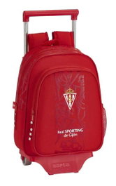 Safta Ensemble Sac à Dos et Chariot Real Sporting De Gijón Rouge