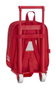 Safta Moch 232+Carro 805 Real Sporting De Gijo - Sac à dos avec chariot pour enfant 3 ans - Polyester 600D - 22x28x10 cm - Rouge - Produit en espagnol