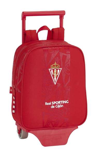 Safta Moch 232+Carro 805 Real Sporting De Gijo - Sac à dos avec chariot pour enfant 3 ans - Polyester 600D - 22x28x10 cm - Rouge - Produit en espagnol Safta Moch 232+Carro 805 Real Sporting De Gijo - Sac à dos avec chariot pour enfant 3 ans - Polyester 600D - 22x28x10 cm - Rouge - Produit en espagnol