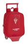 Safta Moch 232+Carro 805 Real Sporting De Gijo - Sac à dos avec chariot pour enfant 3 ans - Polyester 600D - 22x28x10 cm - Rouge - Produit en espagnol