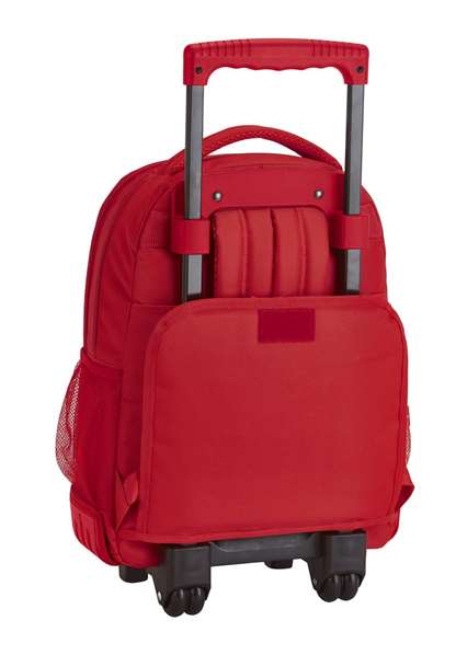 Safta Mochila Gde. C/Ruedas Compact Real Sport - Sac à dos grand avec roues compact, 32x45x21 cm, polyester 600D, rouge