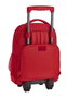 Safta Mochila Gde. C/Ruedas Compact Real Sport - Sac à dos grand avec roues compact, 32x45x21 cm, polyester 600D, rouge