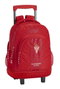 Safta Mochila Gde. C/Ruedas Compact Real Sport - Sac à dos grand avec roues compact, 32x45x21 cm, polyester 600D, rouge