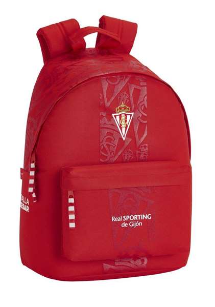 Safta Sac à dos pour ordinateur portable 14.1" Real Sportin 31 x 41 x 16 cm en polyester 600D, rouge