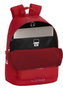 Safta Sac à dos pour ordinateur portable 14.1" Real Sportin 31 x 41 x 16 cm en polyester 600D, rouge