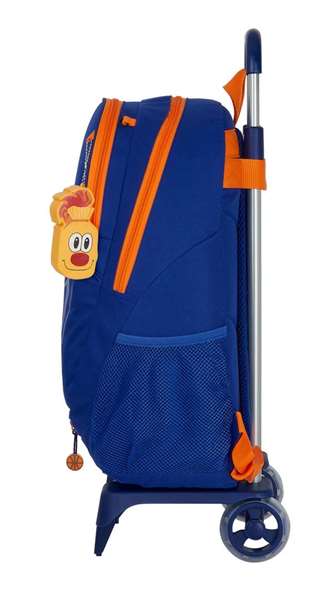 Safta Moch 665+ Carro 905 Valencia Basket - Panier de voyage pour enfant 3 ans, 32x44x16 cm, Polyester 600D, Bleu et Orange