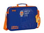 Safta Sac à dos extra-scolaire basket Valencia 38 x 28 x 6 cm - Polyester 600D - Bleu et orange - Langue espagnole
