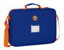 Safta Sac à dos extra-scolaire basket Valencia 38 x 28 x 6 cm - Polyester 600D - Bleu et orange - Langue espagnole
