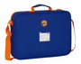 Safta Sac à dos extra-scolaire basket Valencia 38 x 28 x 6 cm - Polyester 600D - Bleu et orange - Langue espagnole