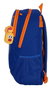 Safta Sac à dos transformable avec chariot pour ballon de basket, Valencia, 32x44x16 cm, Polyester 600D, Bleu et Orange
