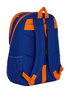 Safta Sac à dos transformable avec chariot pour ballon de basket, Valencia, 32x44x16 cm, Polyester 600D, Bleu et Orange