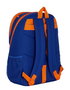 Safta Sac à dos transformable avec chariot pour ballon de basket, Valencia, 32x44x16 cm, Polyester 600D, Bleu et Orange