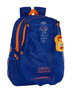 Safta Sac à dos transformable avec chariot pour ballon de basket, Valencia, 32x44x16 cm, Polyester 600D, Bleu et Orange