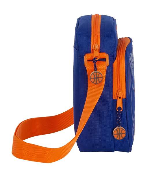 Safta - Bandoulière enfant Valencia Basket 16x22x6 cm, 600D Polyester, 3 ans+, Bleu et Orange Safta - Bandoulière enfant Valencia Basket 16x22x6 cm, 600D Polyester, 3 ans+, Bleu et Orange