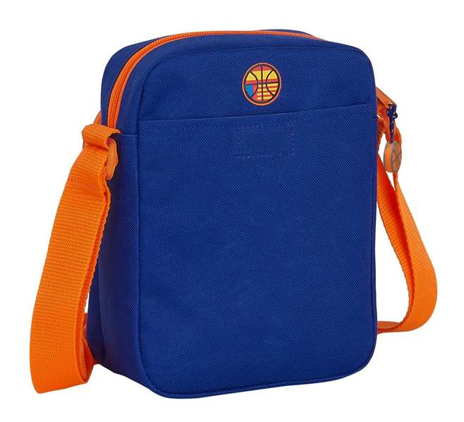 Safta - Bandoulière enfant Valencia Basket 16x22x6 cm, 600D Polyester, 3 ans+, Bleu et Orange Safta - Bandoulière enfant Valencia Basket 16x22x6 cm, 600D Polyester, 3 ans+, Bleu et Orange