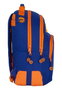 Safta Mochila doble adapt.carro - Sac à dos double adapté caddie Valencia Basket 32x42x15 cm, Polyester 600D, Bleu et Orange