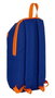 Safta - Mini sac à dos Valencia Basket 22x39x10cm - Polyester 600D - Âge recommandé 3 ans - Bleu et orange