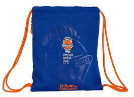 Safta Sac de sport Valencia Basket, dimensions 35 x 45 cm, polyester 600D, pour enfants et adultes