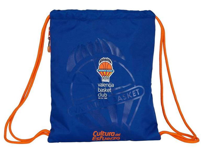 Safta Sac de sport Valencia Basket, dimensions 35 x 45 cm, polyester 600D, pour enfants et adultes