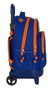 Safta Sac à dos Valencia Basket à roulettes, compact et dépliable, dimensions 33x45x22 cm, 600D polyester, pour 3 ans