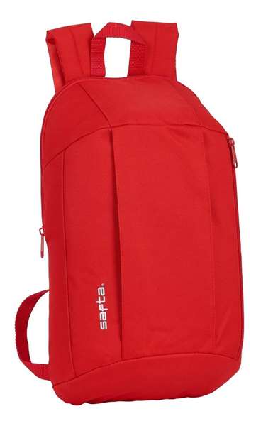 Safta - Mini sac à dos poche verticale rouge - Surtout - En polyester 600D - Pour enfant 3 ans Safta - Mini sac à dos poche verticale rouge - Surtout - En polyester 600D - Pour enfant 3 ans