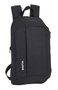 Safta Mini sac à dos à poche verticale noir - Modèles assortis - Sac à dos enfant 3 ans en polyester 600D