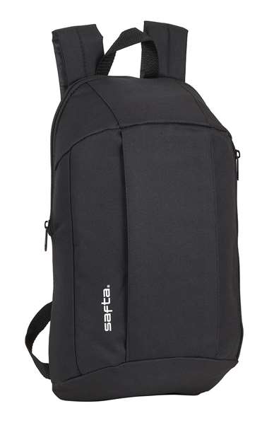Safta Mini sac à dos à poche verticale noir - Modèles assortis - Sac à dos enfant 3 ans en polyester 600D Safta Mini sac à dos à poche verticale noir - Modèles assortis - Sac à dos enfant 3 ans en polyester 600D