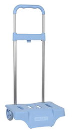 Safta - Carriole Porte-Cartables pour Enfant 3 ans, Transport de Sacs d'école, Dimensions 30x23x85cm, Coloris Bleu Clair