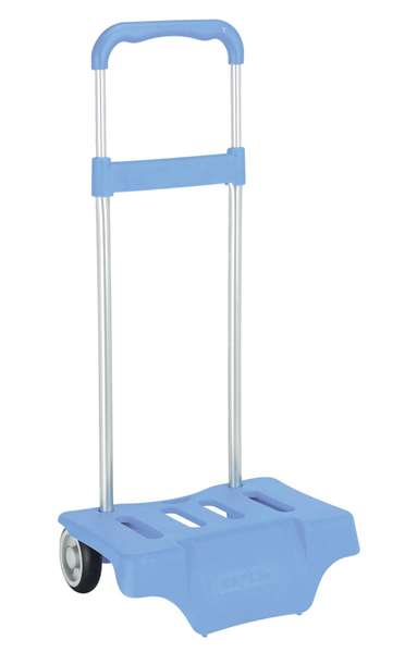 Safta - Carriole Porte-Cartables pour Enfant 3 ans, Transport de Sacs d'école, Dimensions 30x23x85cm, Coloris Bleu Clair