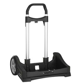 Safta Carro Portamochilas Plegable Evolution Noir - Chariot pliable pour cartable ou bagages 85 x 40 x 28 cm