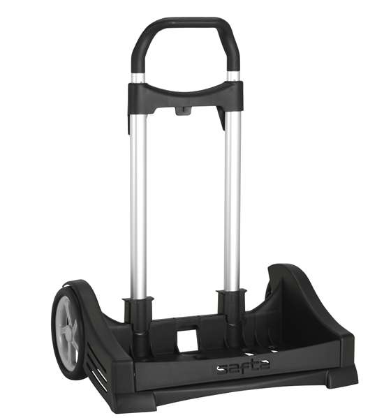 Safta Carro Portamochilas Plegable Evolution Noir - Chariot pliable pour cartable ou bagages 85 x 40 x 28 cm Safta Carro Portamochilas Plegable Evolution Noir - Chariot pliable pour cartable ou bagages 85 x 40 x 28 cm