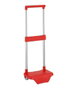 Safta Carro Porta.Pqño Rojo Pant.186C - Chariot de jeu en tissu rouge pour enfants de 3 ans
