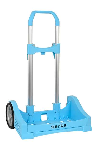 Safta Carro Porta.Evolut Pant.298C, Caddie jouet évolutif de marche, Bleu clair, Recommandé 3 ans, Langue espagnole
