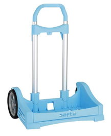 Safta Carro Porta.Evolut Pant.298C, Caddie jouet évolutif de marche, Bleu clair, Recommandé 3 ans, Langue espagnole