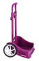 Safta Carro portamochilas plegable Evolution - Chariot pliable pour cartables, 85 x 40 x 28 cm, Fuchsia, pour enfant à partir de 3 ans