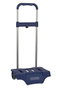 Safta Chariot porte-bagages bleu marine 30x23x85 cm - Modèles assortis