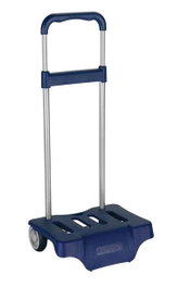 Safta Chariot porte-bagages bleu marine 30x23x85 cm - Modèles assortis
