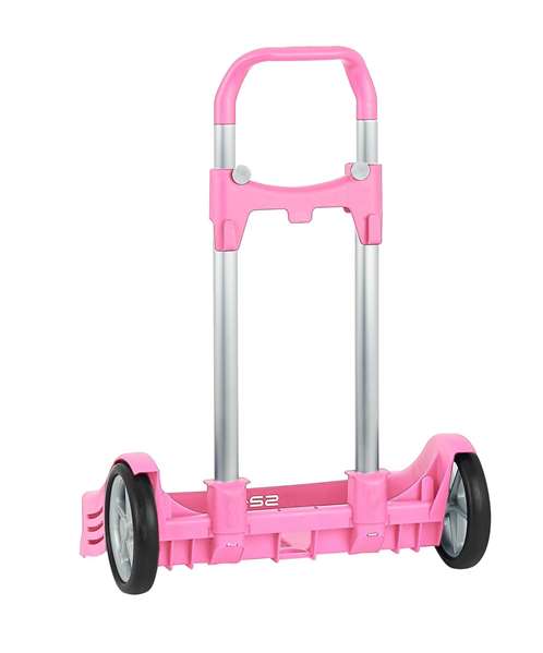 Safta Carro Portamochilas Plegable Evolut, Chariot à bagages pliable et évolutif, 85x40x28 cm, Rose clair Safta Carro Portamochilas Plegable Evolut, Chariot à bagages pliable et évolutif, 85x40x28 cm, Rose clair