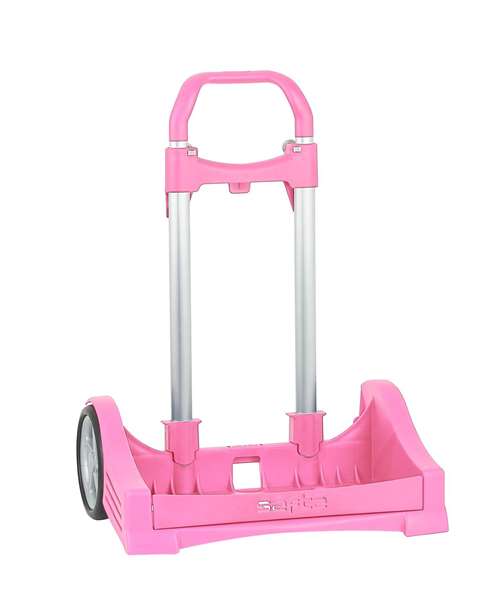 Safta Carro Portamochilas Plegable Evolut, Chariot à bagages pliable et évolutif, 85x40x28 cm, Rose clair Safta Carro Portamochilas Plegable Evolut, Chariot à bagages pliable et évolutif, 85x40x28 cm, Rose clair